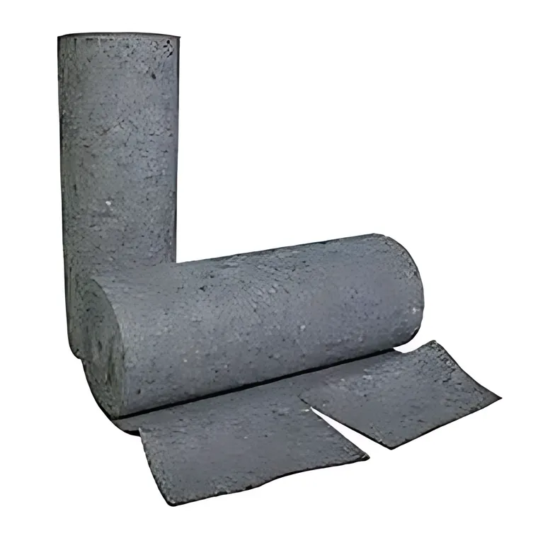 Recycled shoddy felt absorbent roll