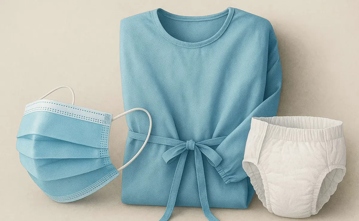 Products made from SMS nonwoven fabric