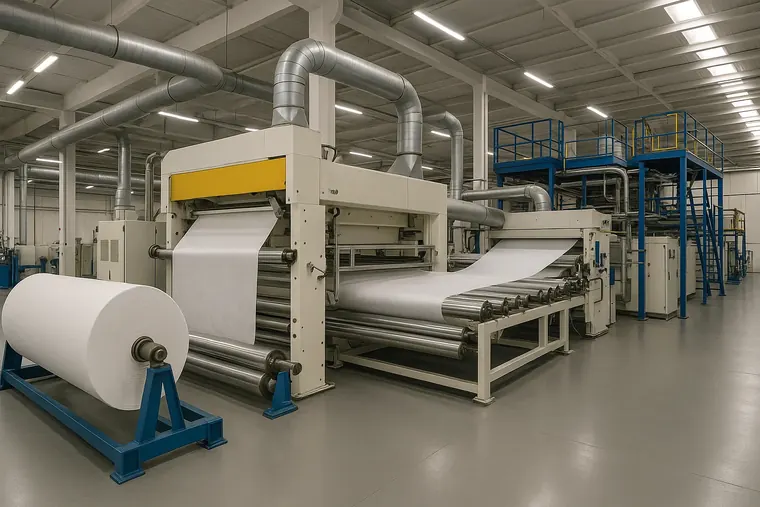 Spunlace nonwoven production line