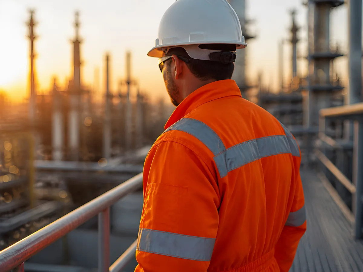 High-visibility technical workwear fabric